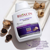 شامپو BIOXCIN مدل Black garlic مخصوص ریزش مو، تقویت ریشه مو و مناسب برای همه انواع مو