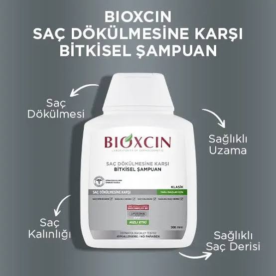شامپو BIOXCIN مدل calssic  مخصوص موهای چرب ضد ریزش مو، کمک به رویش مجدد و ضخیم نمودن موها