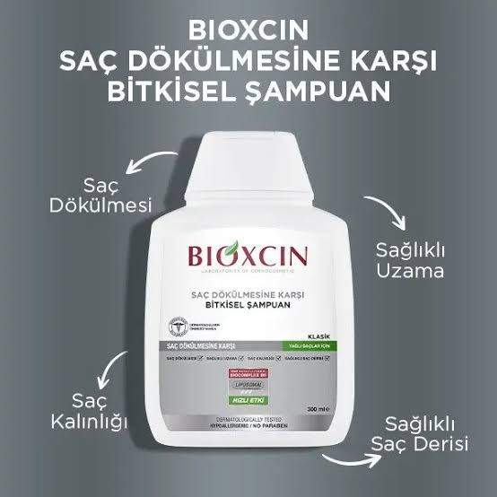 شامپو BIOXCIN مدل calssic مخصوص موهای چرب ضد ریزش مو، کمک به رویش مجدد و ضخیم نمودن موها